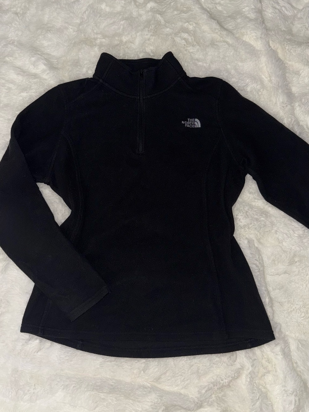 The North Face Black Fleece Zip-Up Pullover
